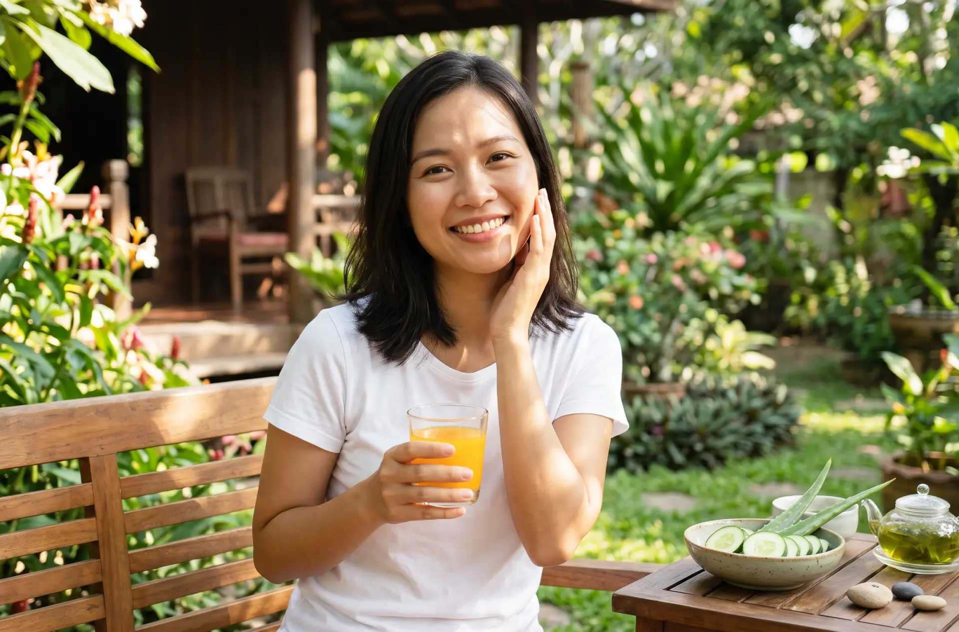 10 thói quen sống khỏe và dưỡng da lành tính từ thiên nhiên